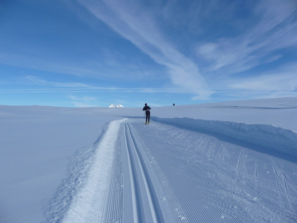Piste de ski de fonds de l'espace nordique de Beauregard