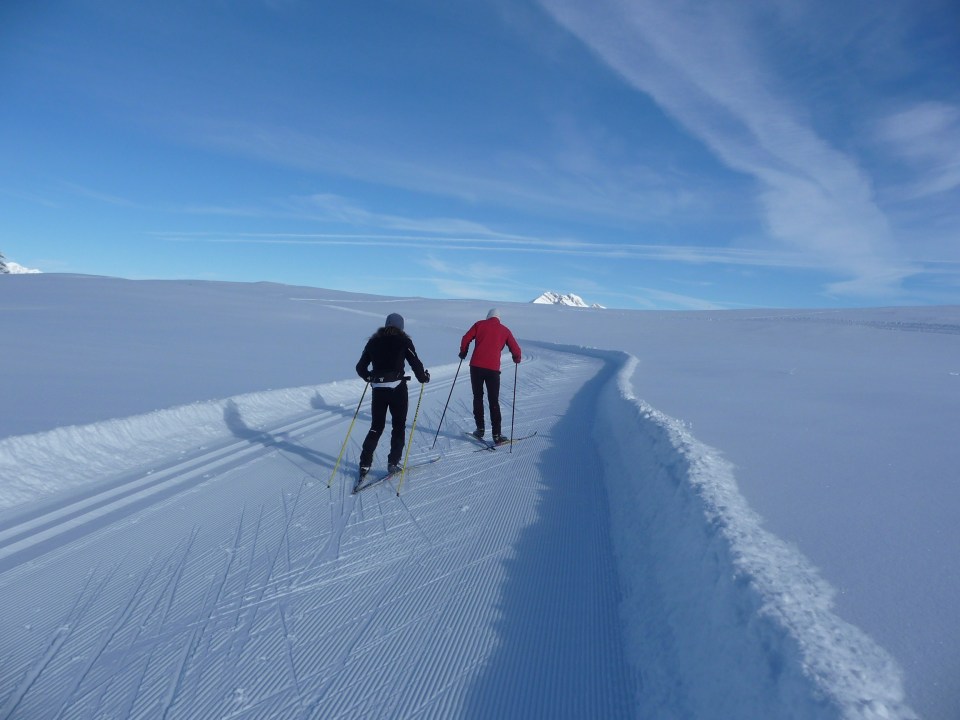 Piste de ski de fonds de l'espace nordique de Beauregard