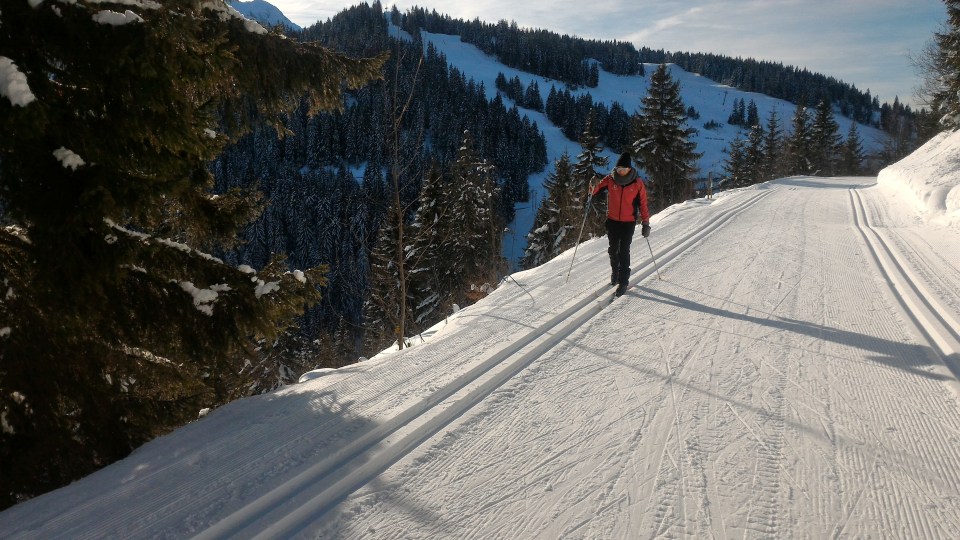 Quentin premier flocon de ski de fond ;-)