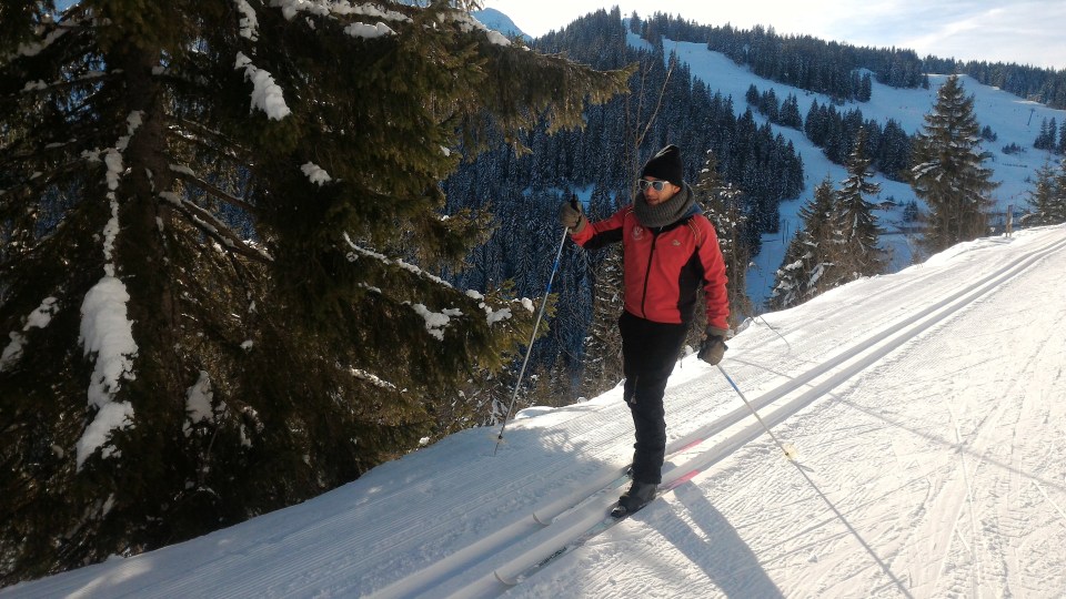 Quentin premier flocon de ski de fond ;-)