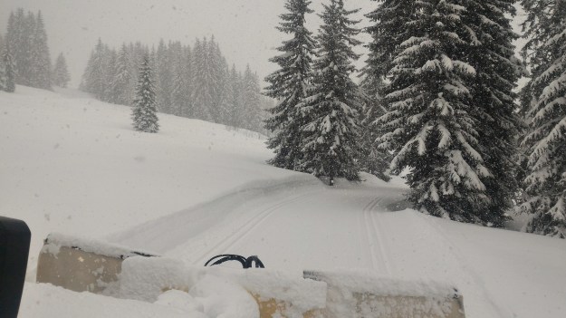 Piste de ski de fond, retour du nant.