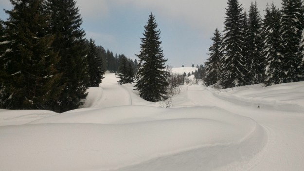 La piste noire des Poutassets.