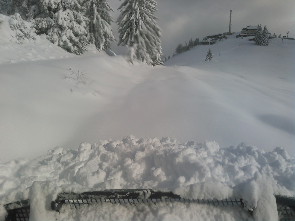 Le plateau sous la neige