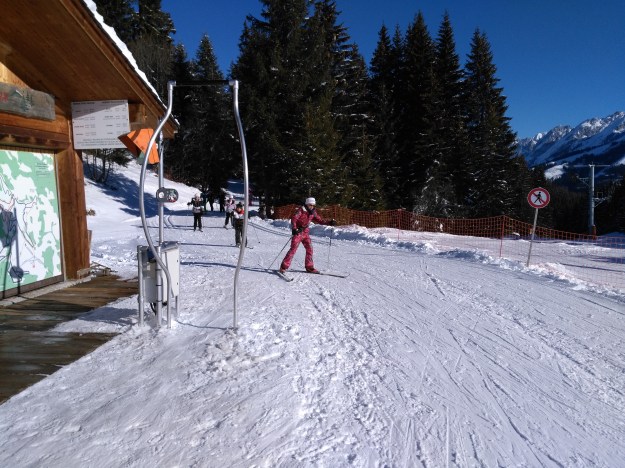 Les petits Skieurs de Manigod en action.