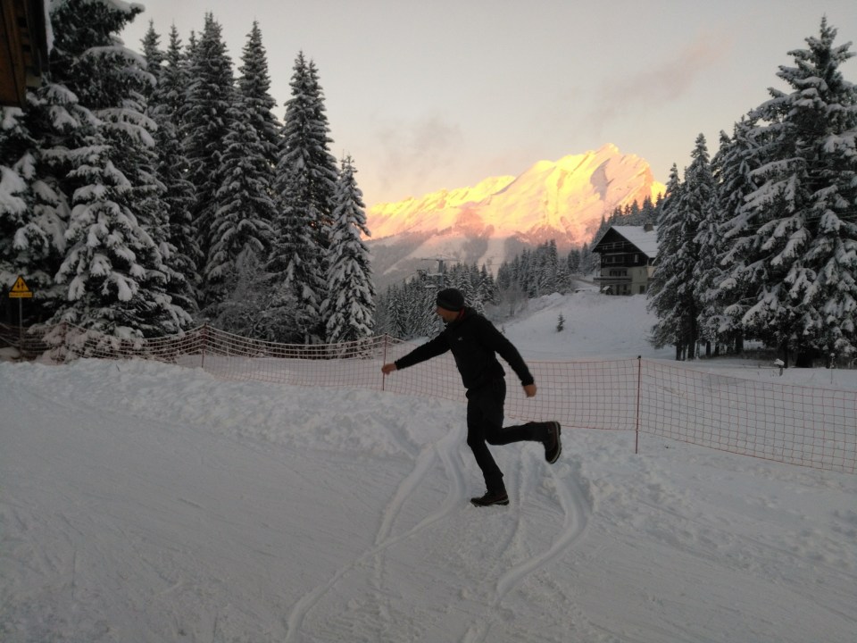 fin de journée au domaine nordique de Beauregard