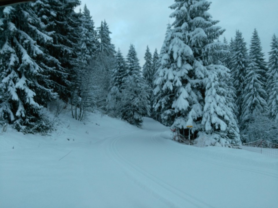 Il a bien neigé au col de la croix Fry.