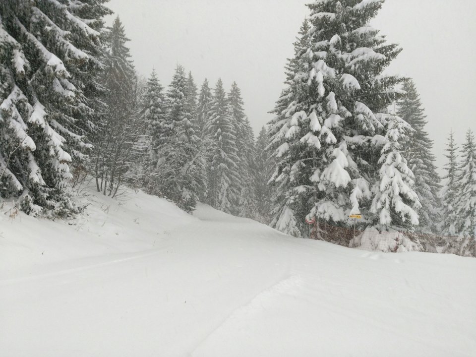 Il a bien neigé au col de la croix Fry.